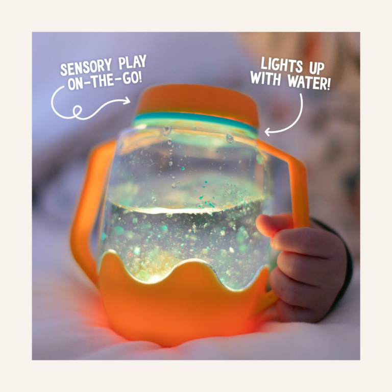 Glo Pals Glo pals Sensory play jar - Frosty Blue