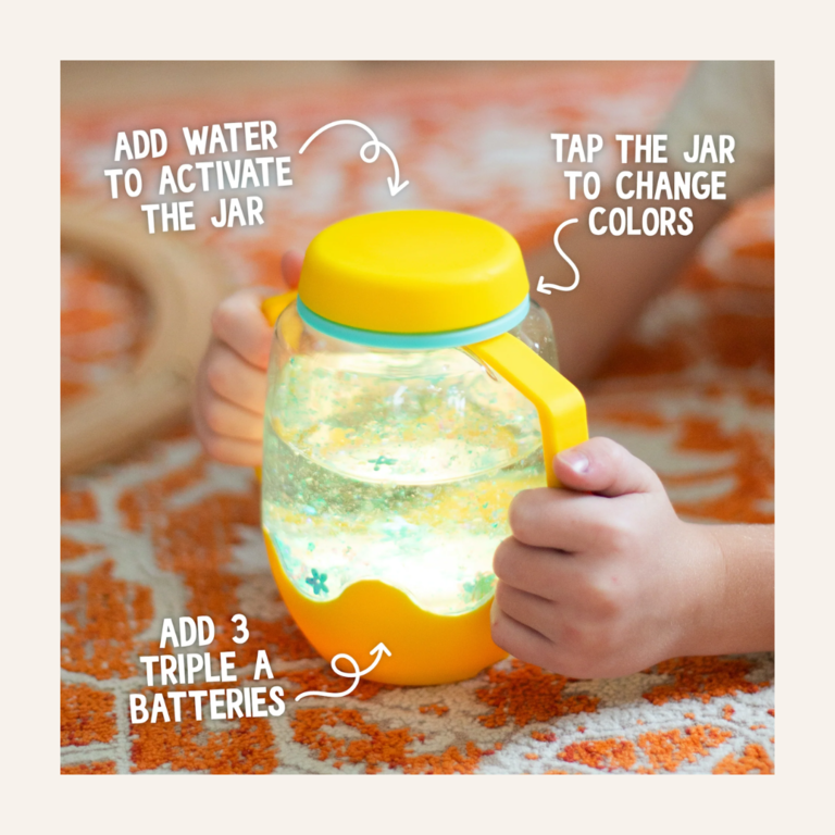 Glo Pals Glo pals Sensory play jar - Frosty Blue