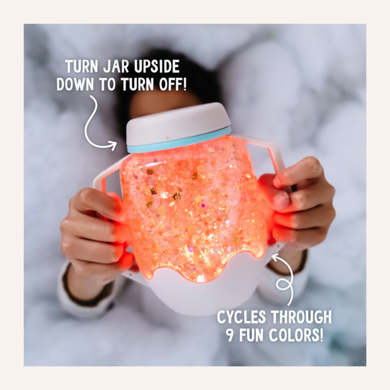 Glo Pals Glo pals Sensory play jar - Bubble gum pink