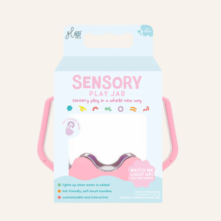 Glo Pals Glo pals Sensory play jar - Bubble gum pink