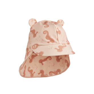Liewood Senia Sun Hat With Ears -  Seahorse / Apple blossom