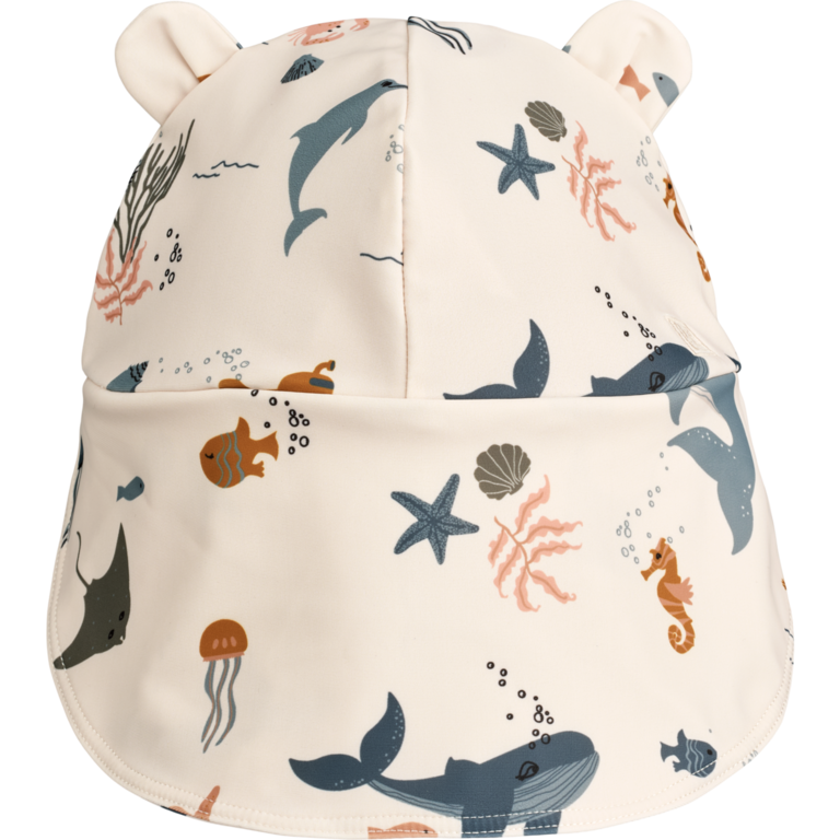 Liewood Senia Sun Hat With Ears -  Sea creature / Sandy