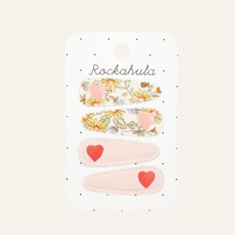 Rockahula Bramble Heart Fabric Clip Set