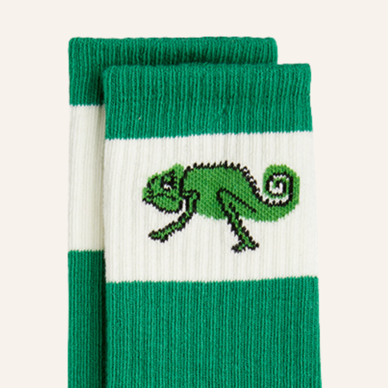 Mini Rodini Mini Rodini Lizard 1 pack socks - Green