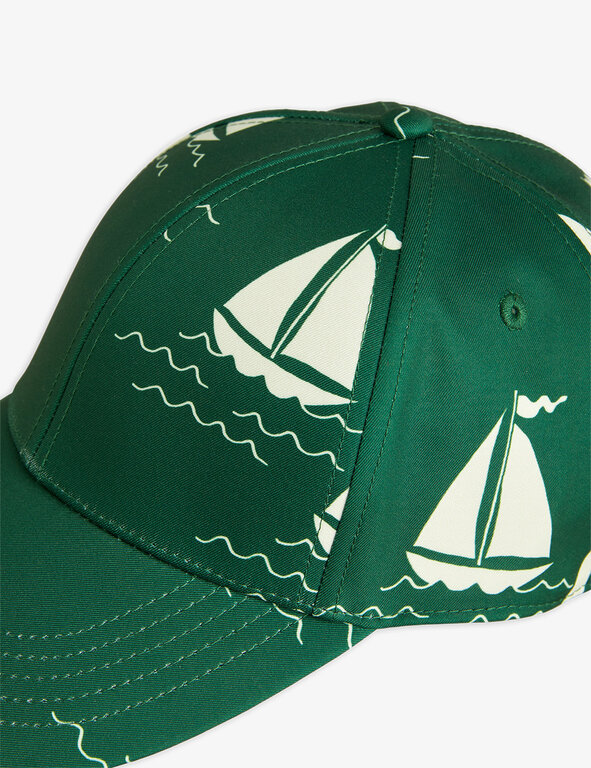 Mini Rodini Mini Rodini Sailing boats aop cap - Green
