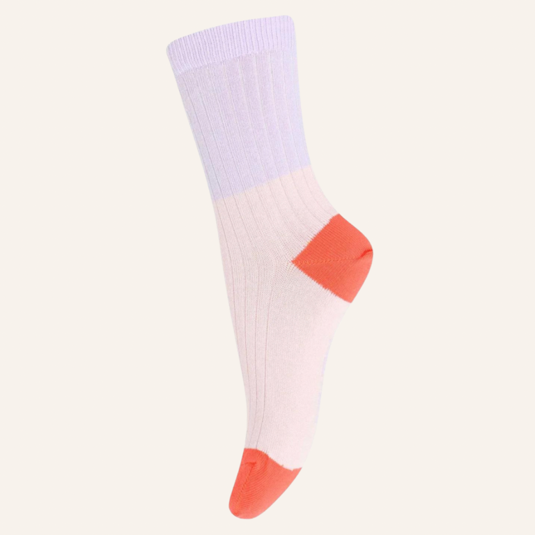 MP Denmark MP Denmark Block colour sock - Pink nectar