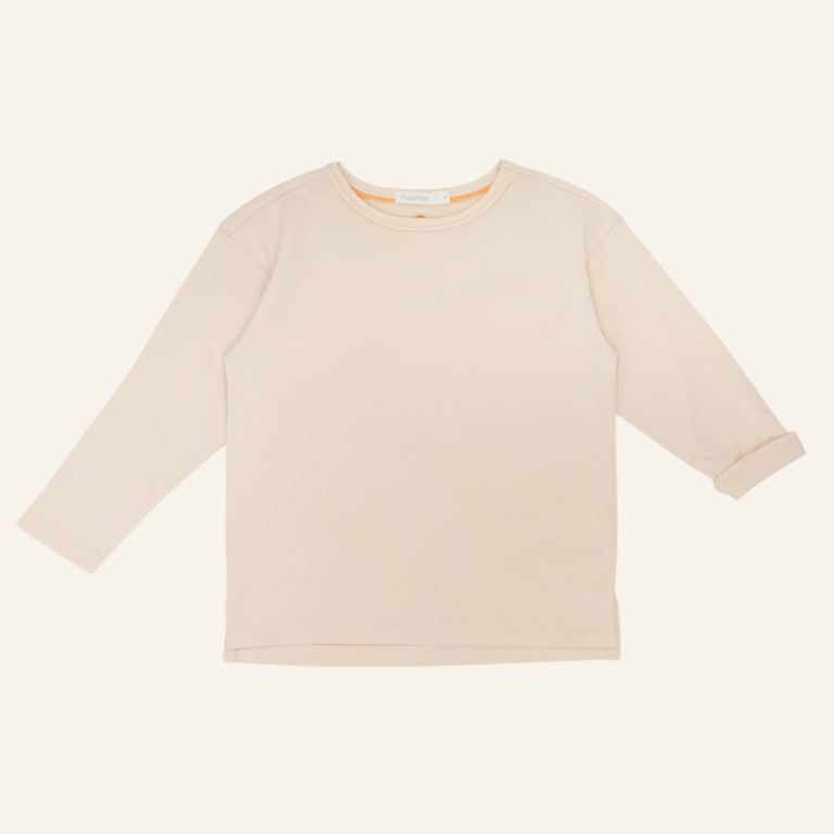 Phil&Phae Phil&Phae oversized tee L/S - Marshmallow