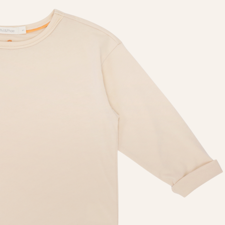Phil&Phae Phil&Phae oversized tee L/S - Marshmallow