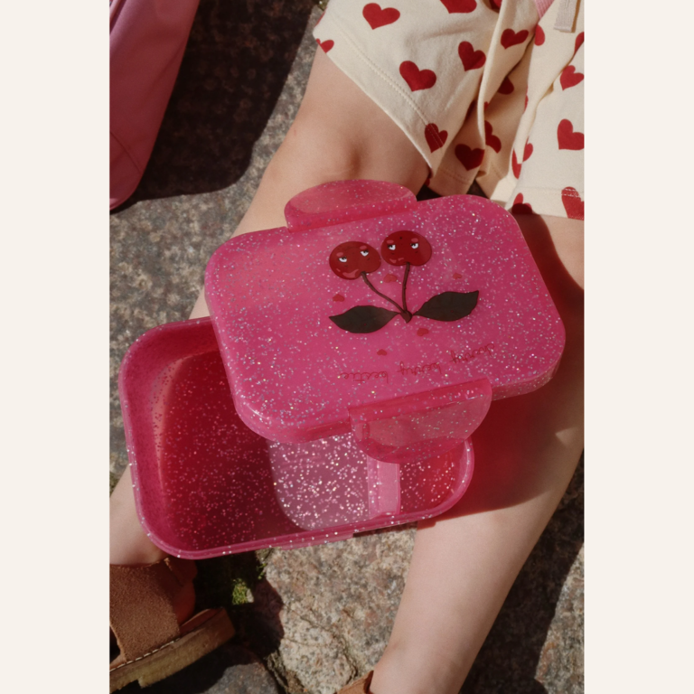 Konges Sløjd Konges Sløjd lunch box glitter - Cherry