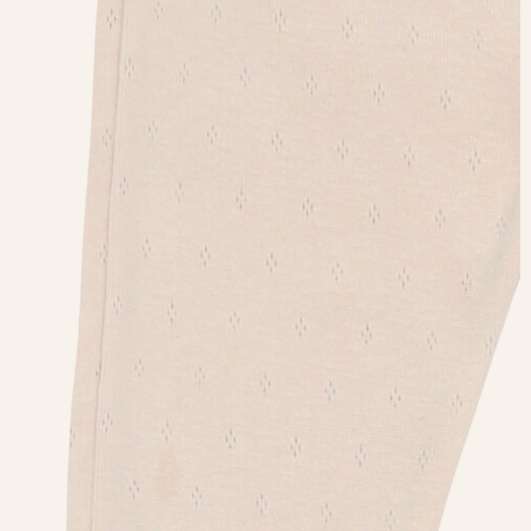Phil&Phae Phil&Phae Newborn legging pointelle - Oatmeal