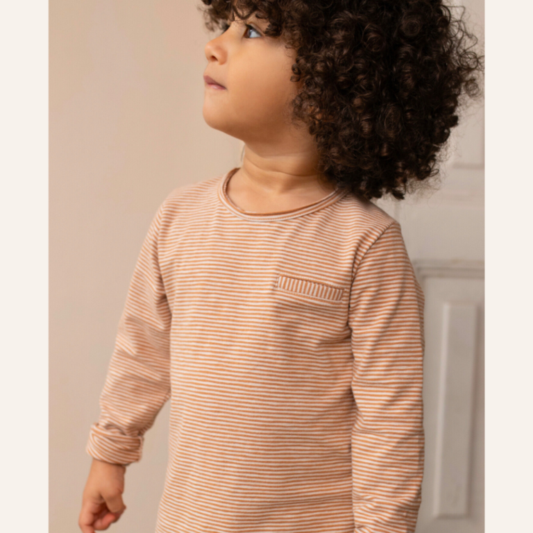 Phil&Phae Phil&Phae Pocket tee L/S stripes - Hazel
