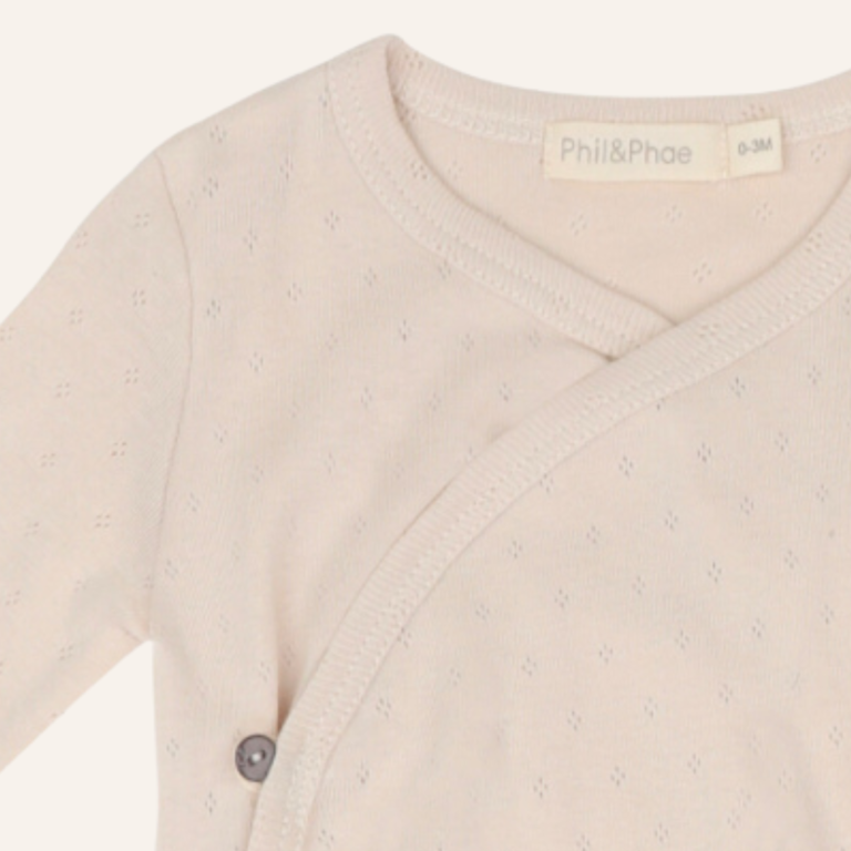 Phil&Phae Phil&Phae Cross over body L/S pointelle