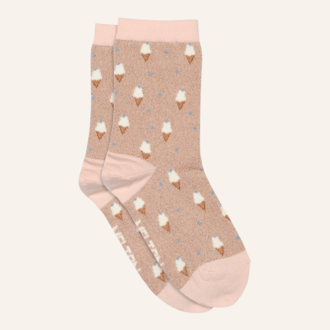 Melton Ice Cream Glitter Socks - Alt Rosa Melton Ice Cream Glitter Socks - Alt Rosa