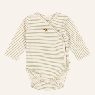 Konges Sløjd Konges Sløjd Basic LS newborn body gots - Tea stripe