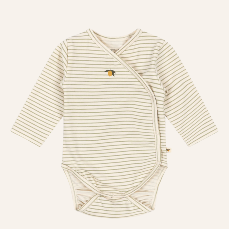 Konges Sløjd Konges Sløjd Basic LS newborn body gots - Tea stripe