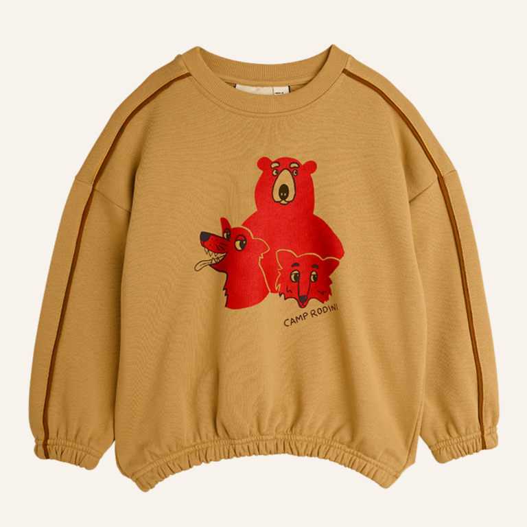Mini Rodini Mini Rodini Camp Rodini Sp Sweatshirt - Beige