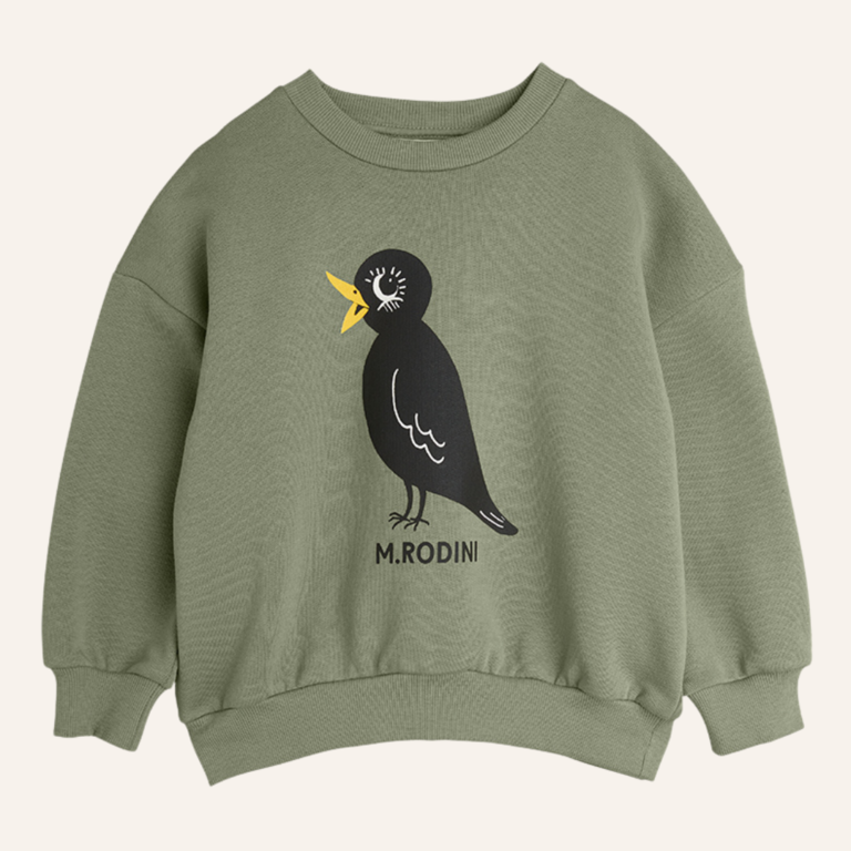 Mini Rodini Mini Rodini Blackbird Sp Sweatshirt - Green