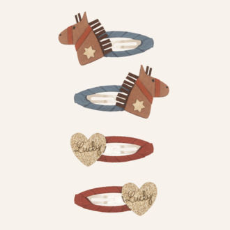 Mimi & Lula Lucky Horse Clip Set - Multi
