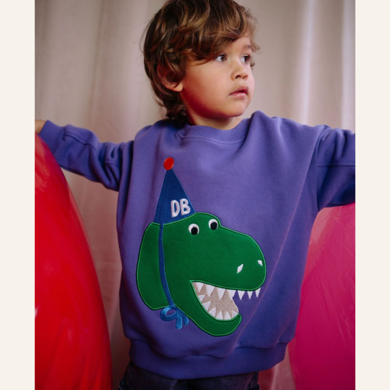 Daily Brat Daily Brat Daffy dino sweater - Pansi paradise
