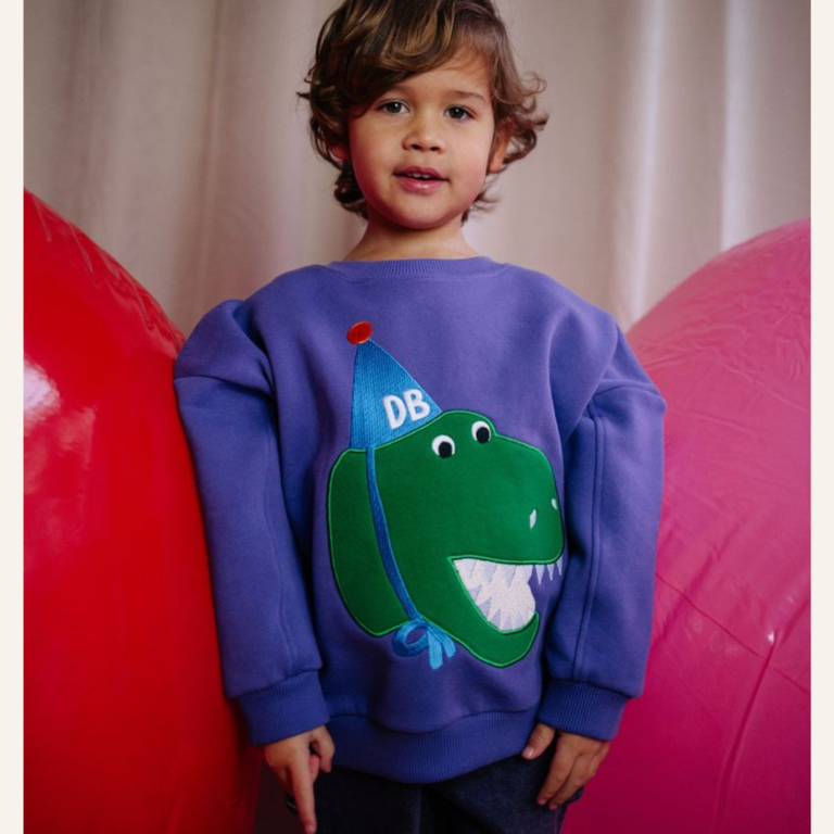 Daily Brat Daily Brat Daffy dino sweater - Pansi paradise