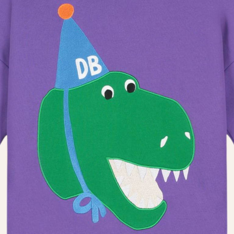 Daily Brat Daily Brat Daffy dino sweater - Pansi paradise
