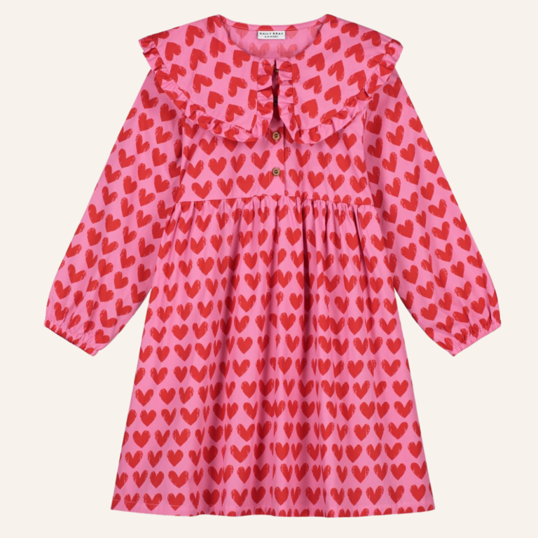 Daily Brat Daily Brat Adore dress-  Rosy rebel