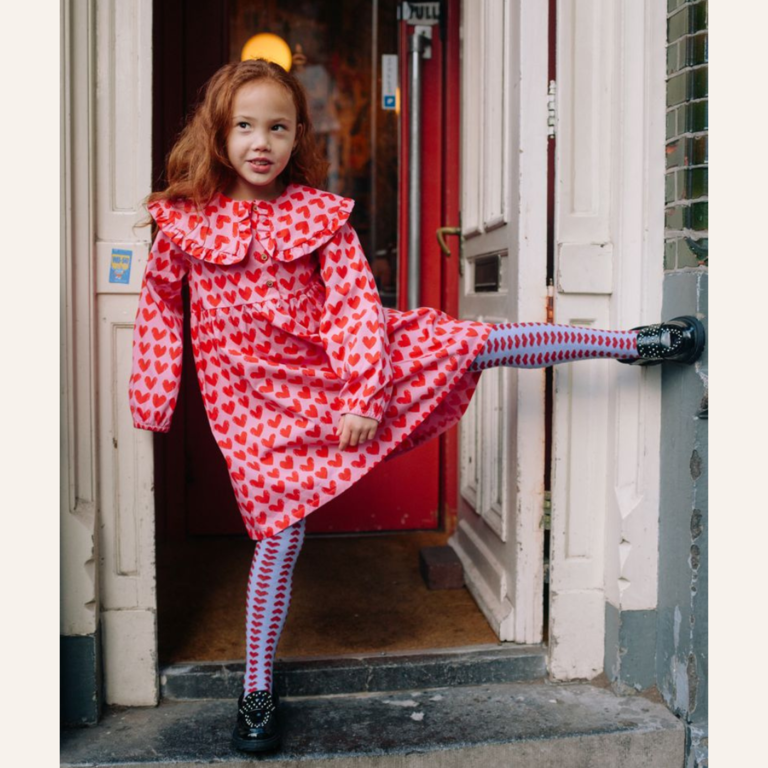 Daily Brat Daily Brat Adore dress-  Rosy rebel