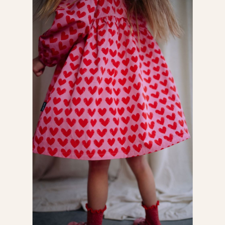 Daily Brat Daily Brat Adore dress-  Rosy rebel