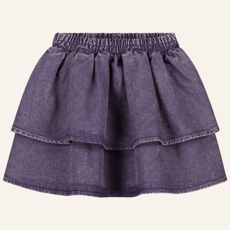 Daily Brat Daily Brat Snappy denim skirt - Purple