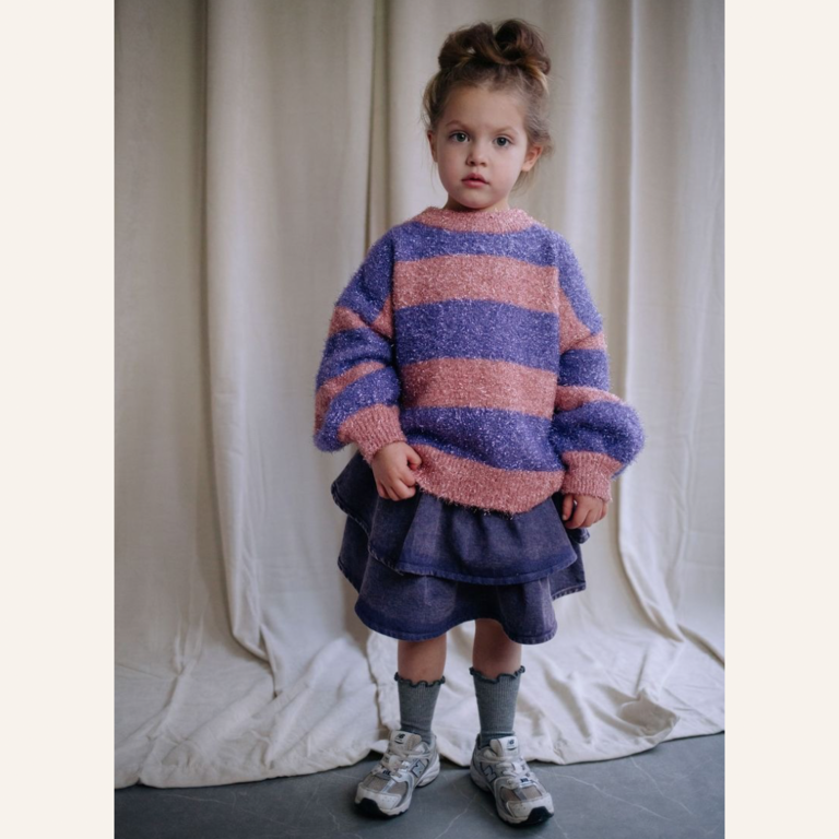 Daily Brat Daily Brat Snappy denim skirt - Purple