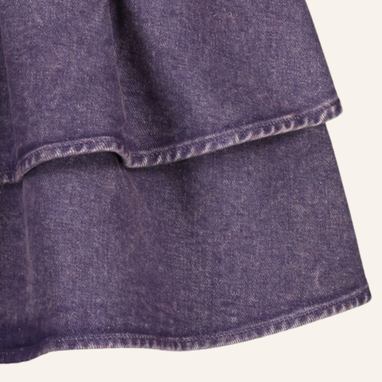 Daily Brat Daily Brat Snappy denim skirt - Purple
