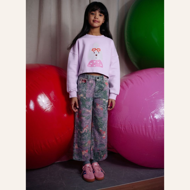 Daily Brat Daily Brat Cheecky flower jeans - Poppy