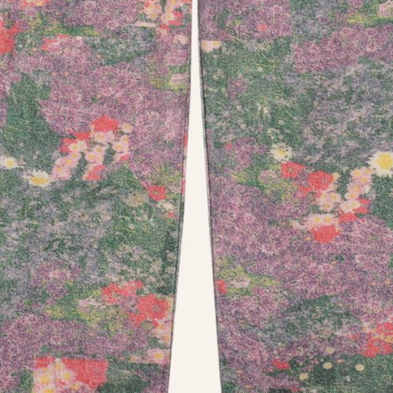 Daily Brat Daily Brat Cheecky flower jeans - Poppy