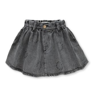 Sproet & Sprout Sproet & Sprout Denim Skirt Sproet Print - Washed Black Sproet & Sprout Sproet & Sprout Denim Skirt Sproet Print - Washed Black