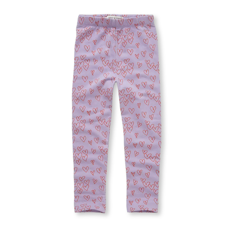 Sproet & Sprout Sproet & Sprout Winter Legging Hearts - Lavender
