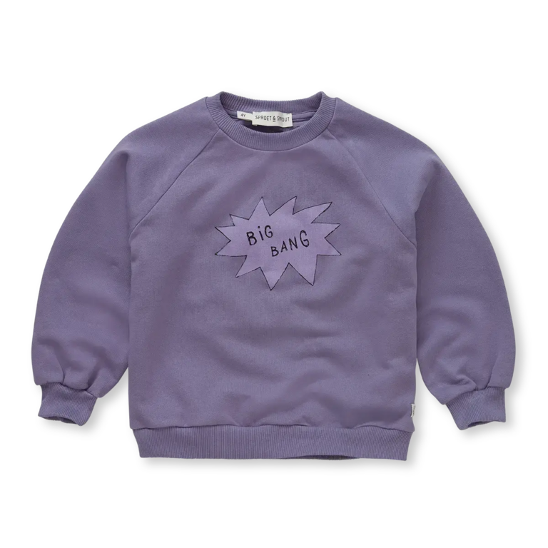 Sproet & Sprout Sproet & Sprout Sweatshirt Big Bang - Purple Night