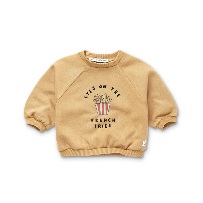 Sproet & Sprout Sproet & Sprout Sweatshirt French Fries - Sand