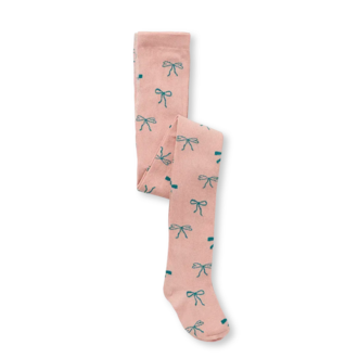 Sproet & Sprout Sproet & Sprout Tights Bows - Peach Parfait
