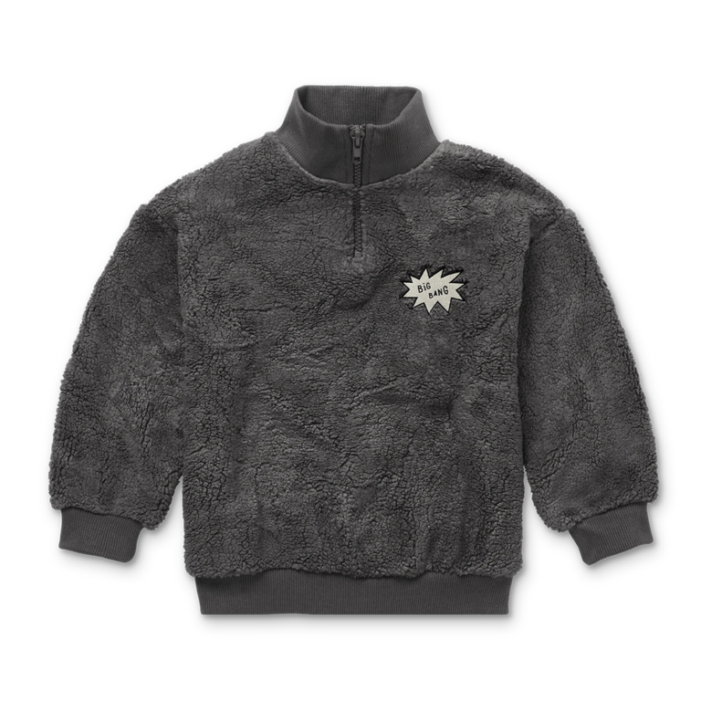 Sproet & Sprout Sproet & Sprout Teddy Anorak Sweatshirt - Washed Black