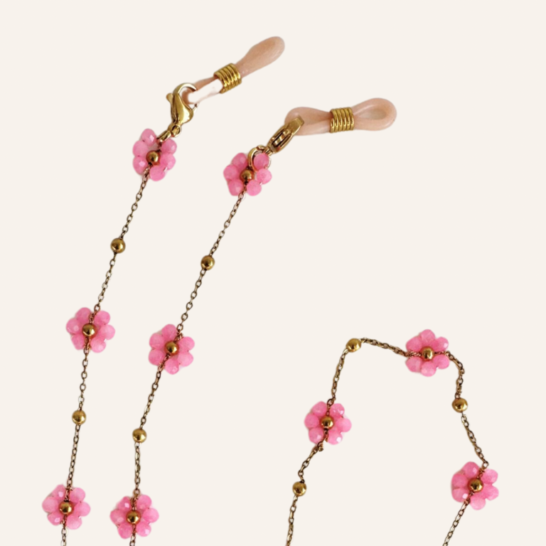 By Melo By Melo Brillenkoordje Flower Roze