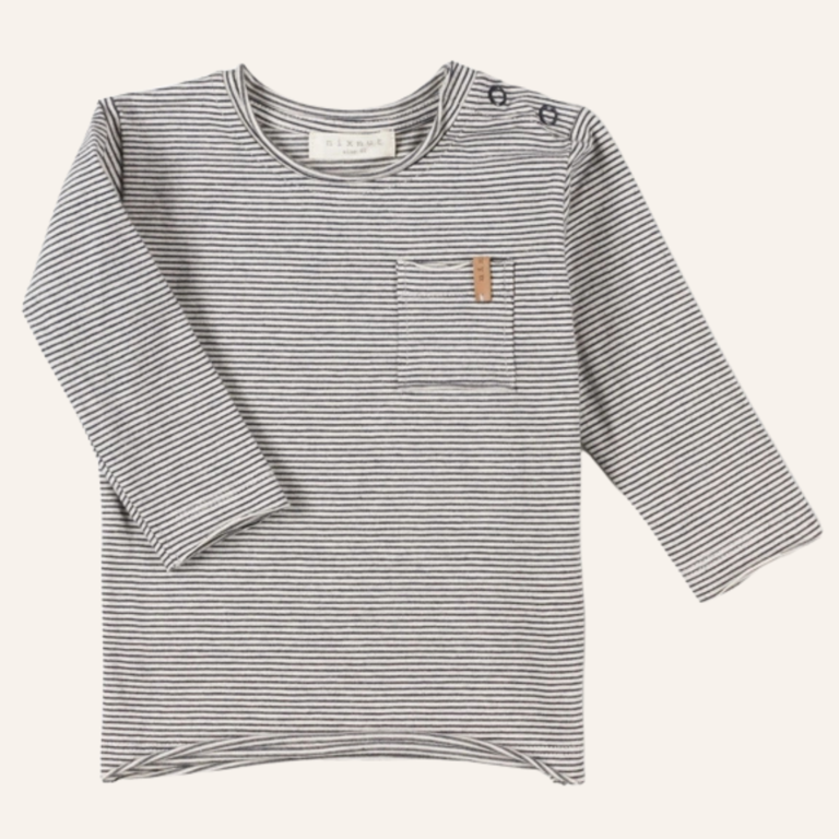 Nixnut Longsleeve - Stripe black-white