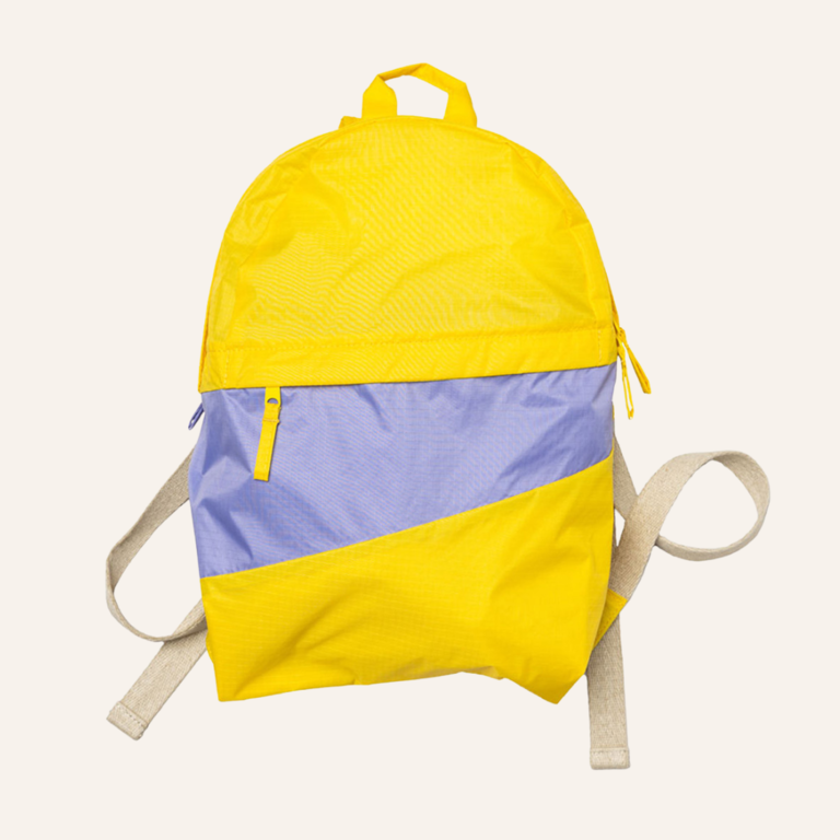 Susan Bijl Susan Bijl - The New Foldable Backpack TV Yellow & Treble size M