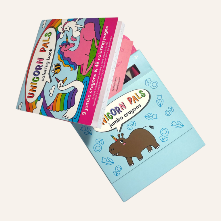 OOLY Carry Along Krijtjes & Kleurboek - Unicorn Pals