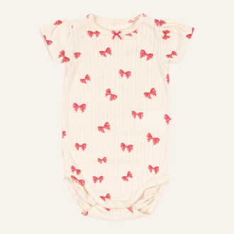 Konges Sløjd Konges Sløjd Minnie Puff Sleeve Body - Rosia Bow