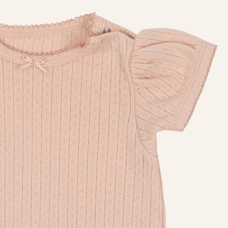 Konges Sløjd Konges Sløjd Minnie Puff Sleeve Body - Cameo Rose