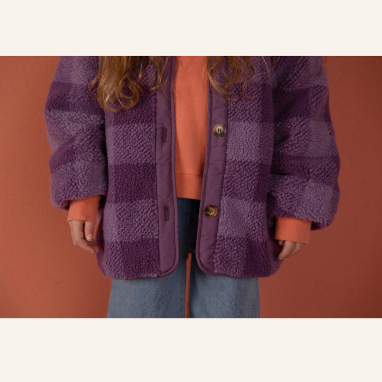 Nixnut Nixnut Check Jacket - Purple Checkered