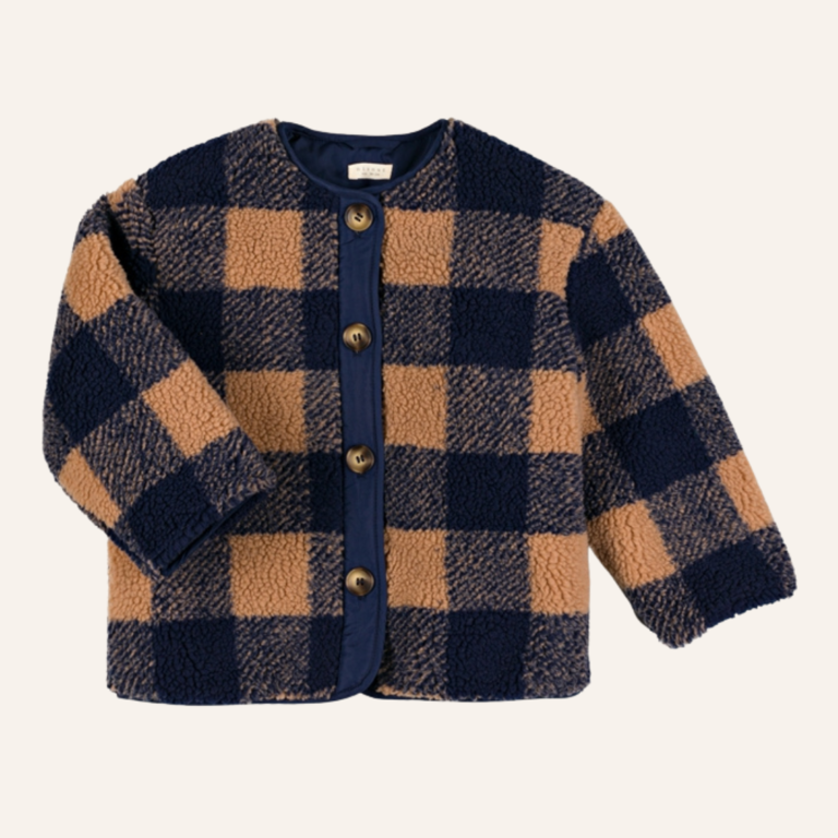 Nixnut Nixnut Check Jacket - Navy Checkered