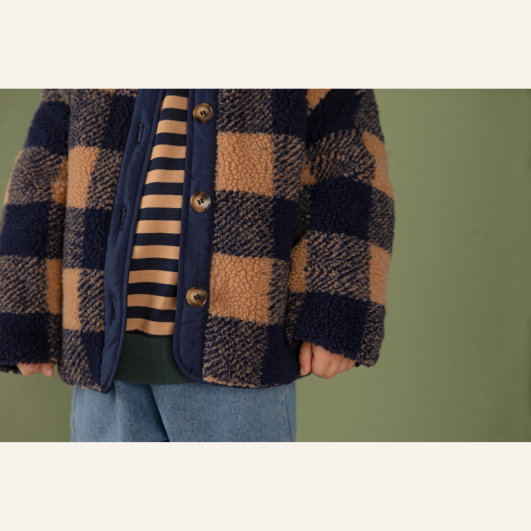 Nixnut Nixnut Check Jacket - Navy Checkered