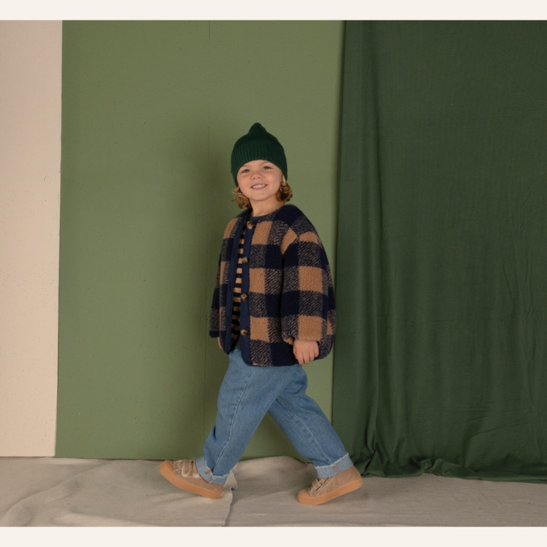 Nixnut Nixnut Check Jacket - Navy Checkered