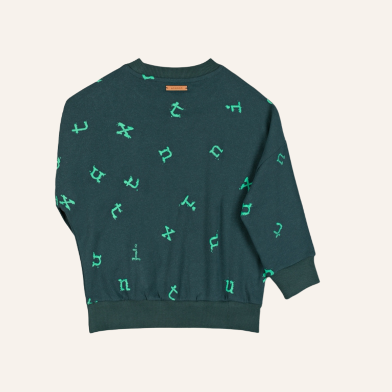 Nixnut Nixnut Stamp Sweater - Moss
